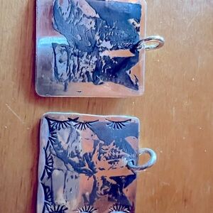 Native American images charms. And ski Vermont and Okemo sterling silver charms